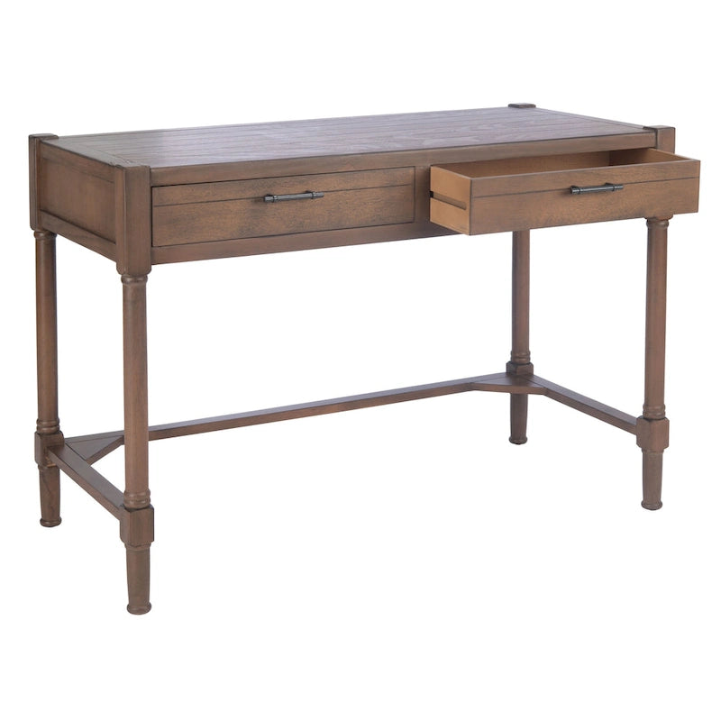 Zennure White Washed Grey Writing Desk