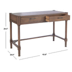 Zennure White Washed Grey Writing Desk