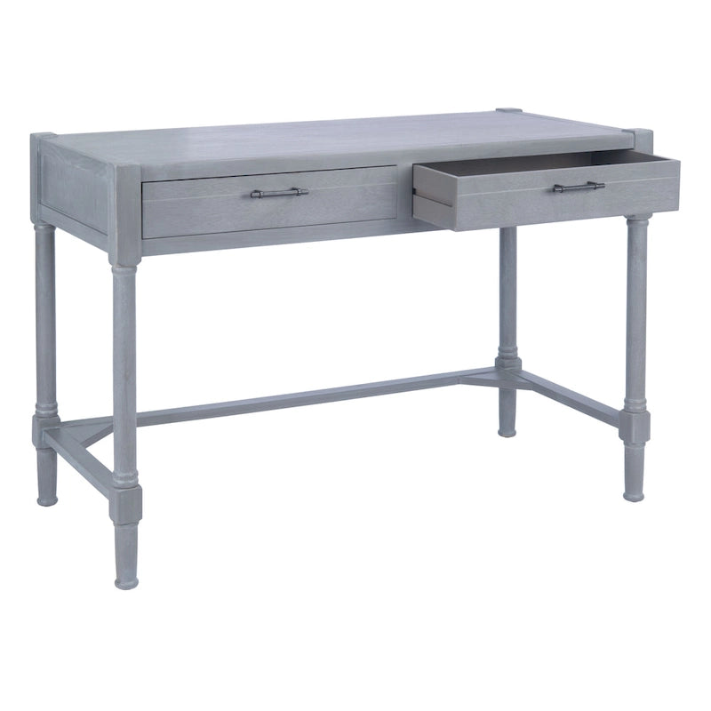 Zennure White Washed Grey Writing Desk