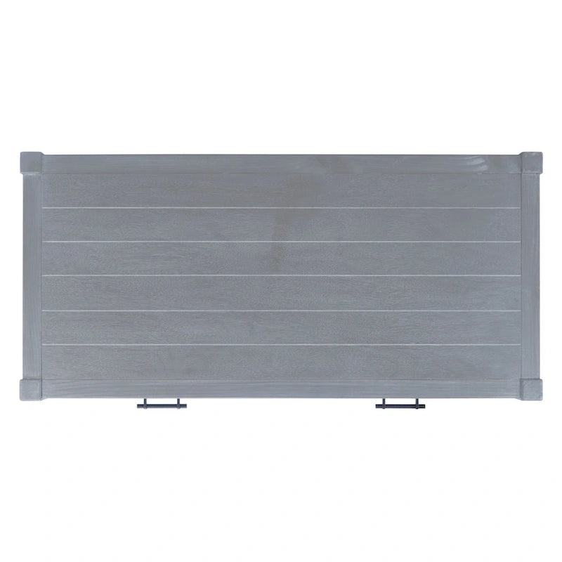 Zennure White Washed Grey Writing Desk