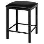 3 Piece Counter Height Dining Set Faux Marble Table 2 Chairs