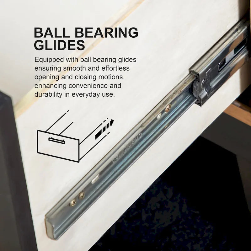 Arlena Modern Solid Wood Nightstand with USB Ports