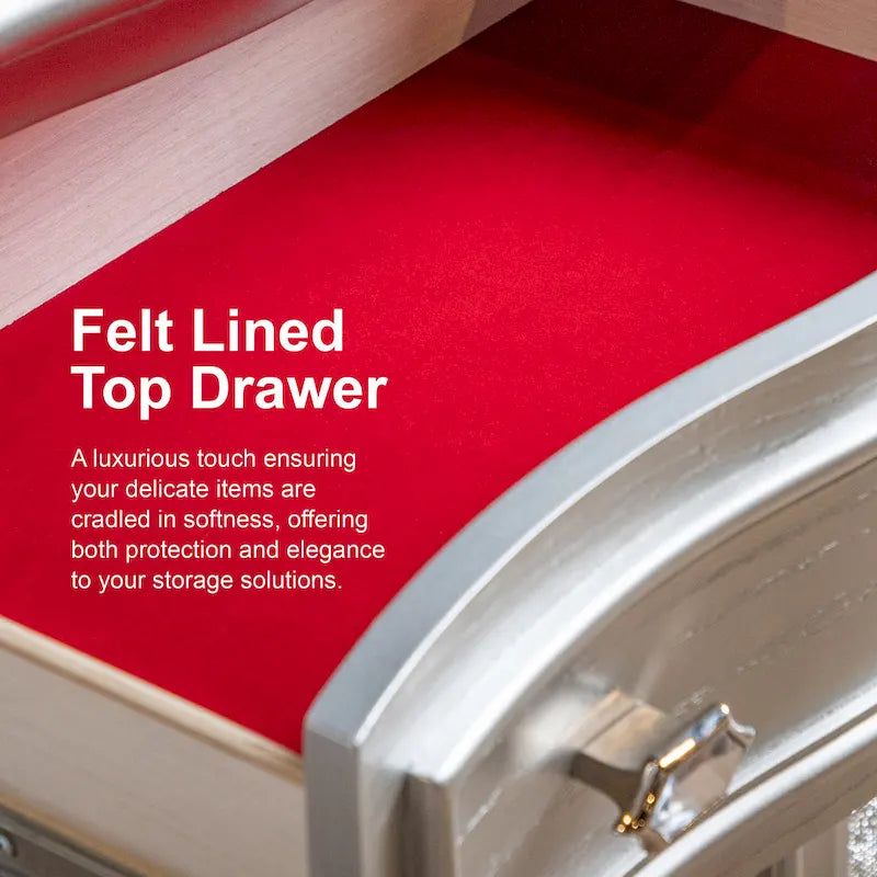 Arlena Modern Solid Wood Nightstand with USB Ports