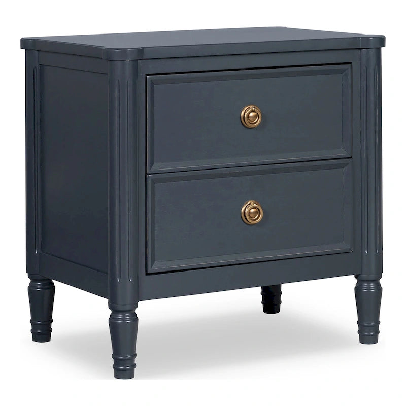 Arlena Modern Solid Wood Nightstand with USB Ports