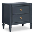 Arlena Modern Solid Wood Nightstand with USB Ports