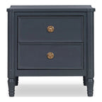 Arlena Modern Solid Wood Nightstand with USB Ports