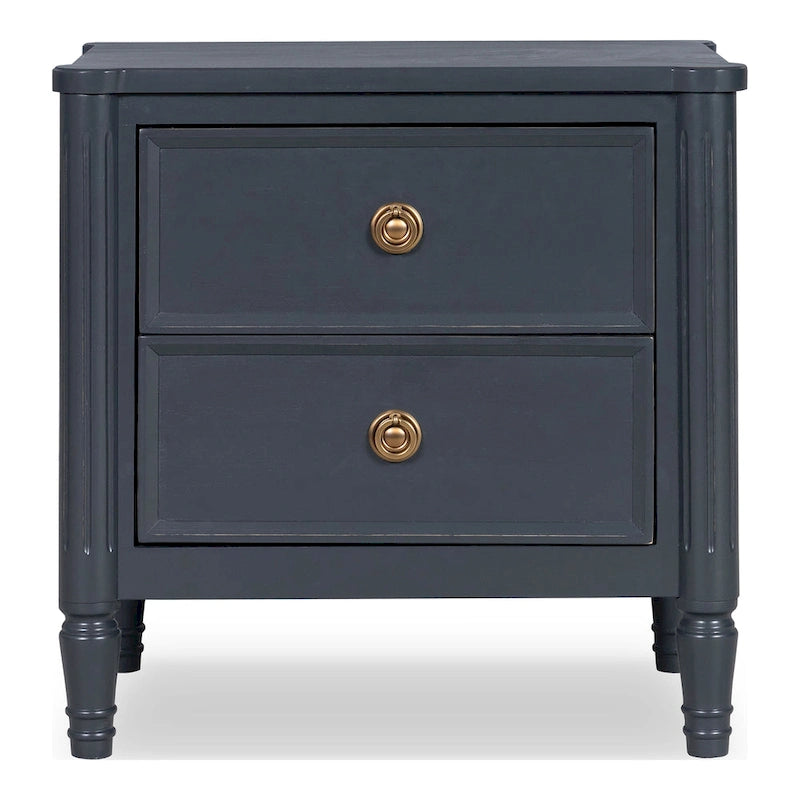 Arlena Modern Solid Wood Nightstand with USB Ports