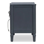 Arlena Modern Solid Wood Nightstand with USB Ports