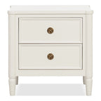 Arlena Modern Solid Wood Nightstand with USB Ports