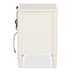 Arlena Modern Solid Wood Nightstand with USB Ports