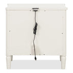 Arlena Modern Solid Wood Nightstand with USB Ports