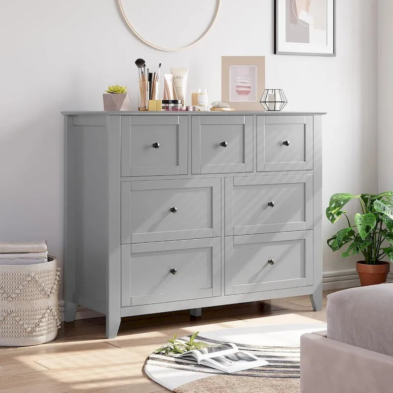 Modern Dresser for Bedroom with 7 Drawers