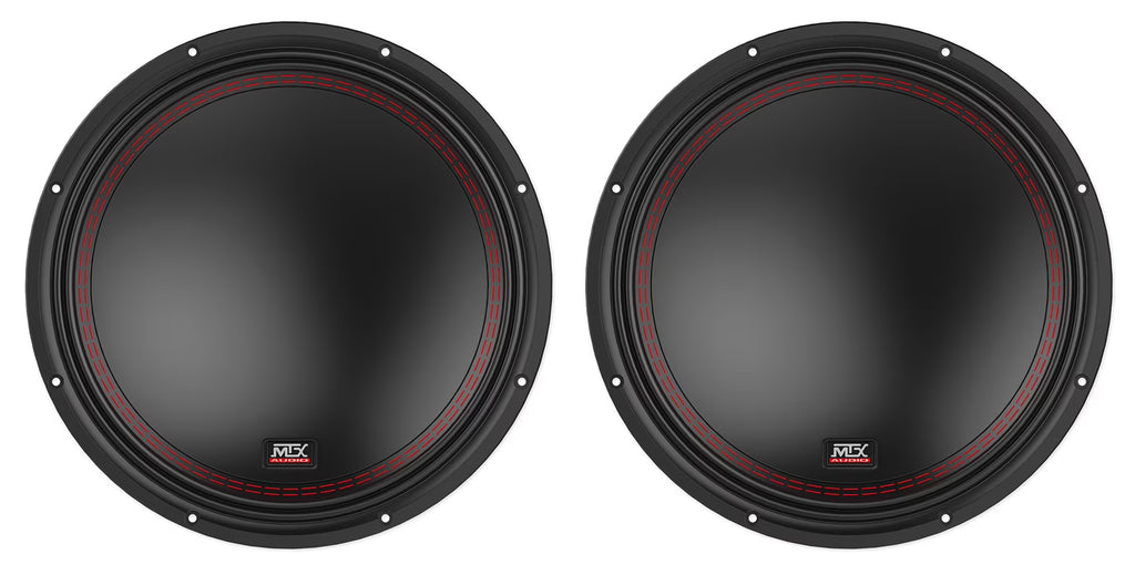 (2) Caissons de basses pour voiture MTX 5512-44 12 1600 Watt de crête DVC 4 ohms