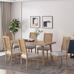 Regina French Country Wood and Cane Upholstered Dining Chair (Set of 6)