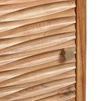 Eakins Handcrafted Boho Acacia Wood Nightstands (Set of 2) by