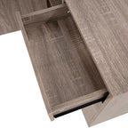 5-Drawer Wood Storage Dresser Cabinet with Wheels - Craft Organizer and Makeup Drawer Unit for Closet and Bedroom