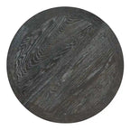 Wooden Round Drop Leaf Extendable Dining Table Set with 4 Upholstered Chairs