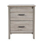 Olimont Contemporary 2 Drawer Nightstand