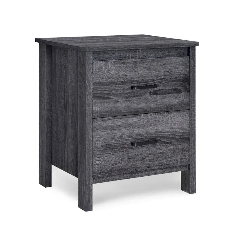 Olimont Contemporary 2 Drawer Nightstand