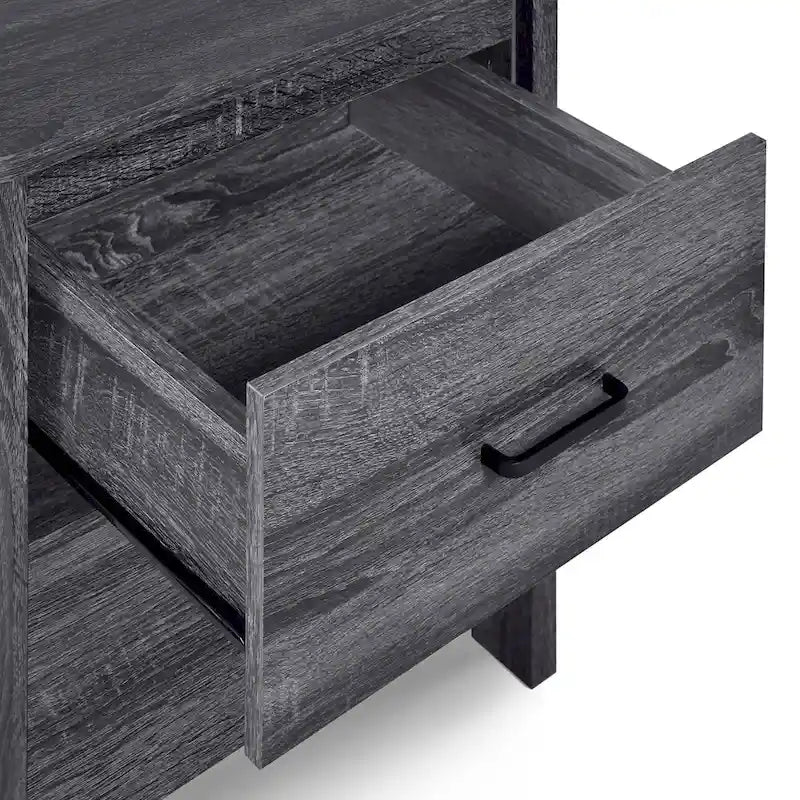 Olimont Contemporary 2 Drawer Nightstand