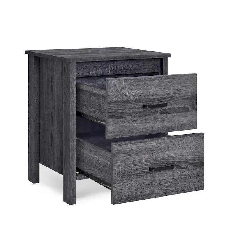 Olimont Contemporary 2 Drawer Nightstand