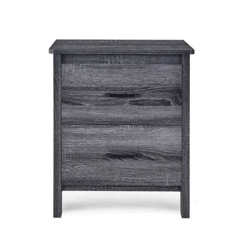 Olimont Contemporary 2 Drawer Nightstand