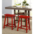 Tabourets de bar à hauteur de comptoir Marney Rubberwood de 24 pouces (lot de 2)