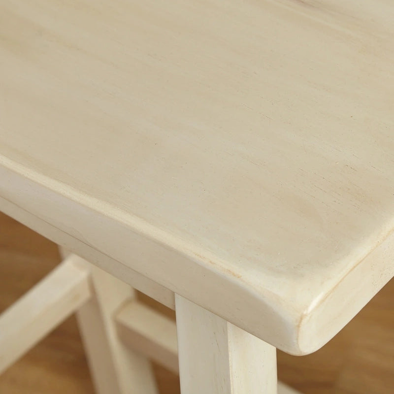 Tabourets de bar à hauteur de comptoir Marney Rubberwood de 24 pouces (lot de 2)