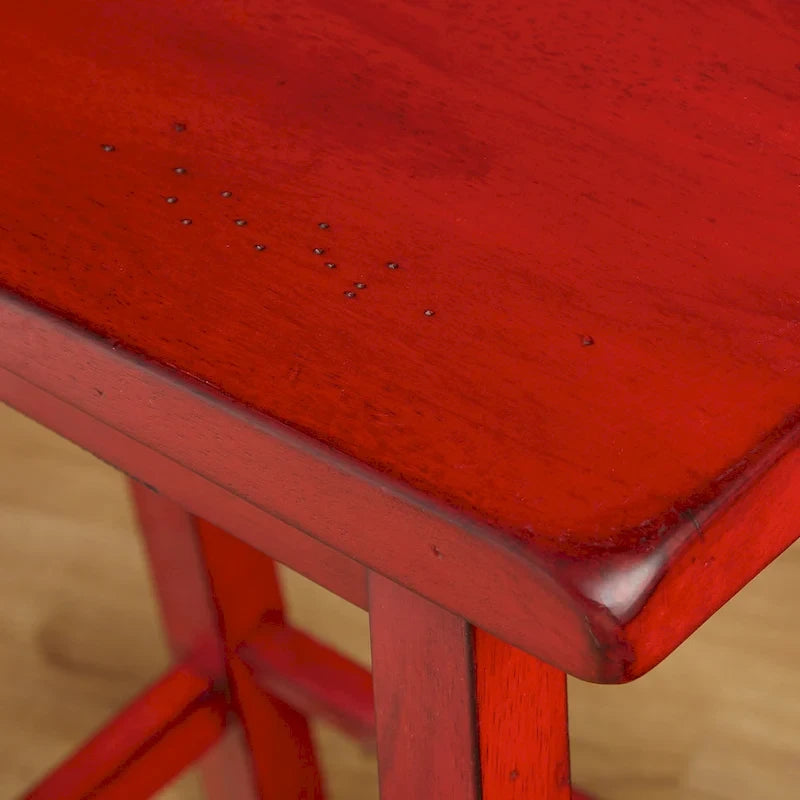 Tabourets de bar à hauteur de comptoir Marney Rubberwood de 24 pouces (lot de 2)
