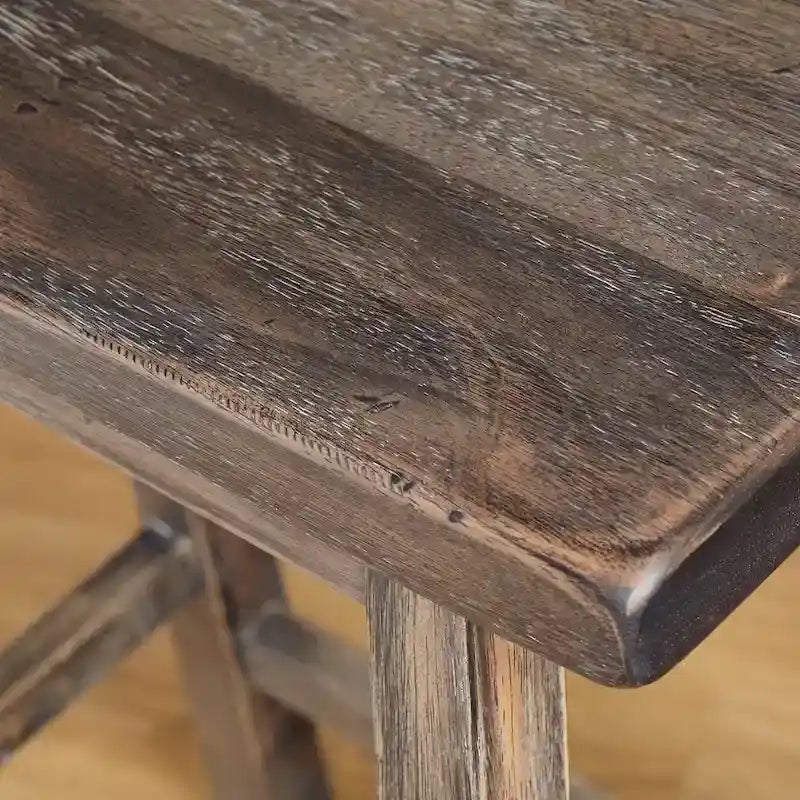 Tabourets de bar à hauteur de comptoir Marney Rubberwood de 24 pouces (lot de 2)