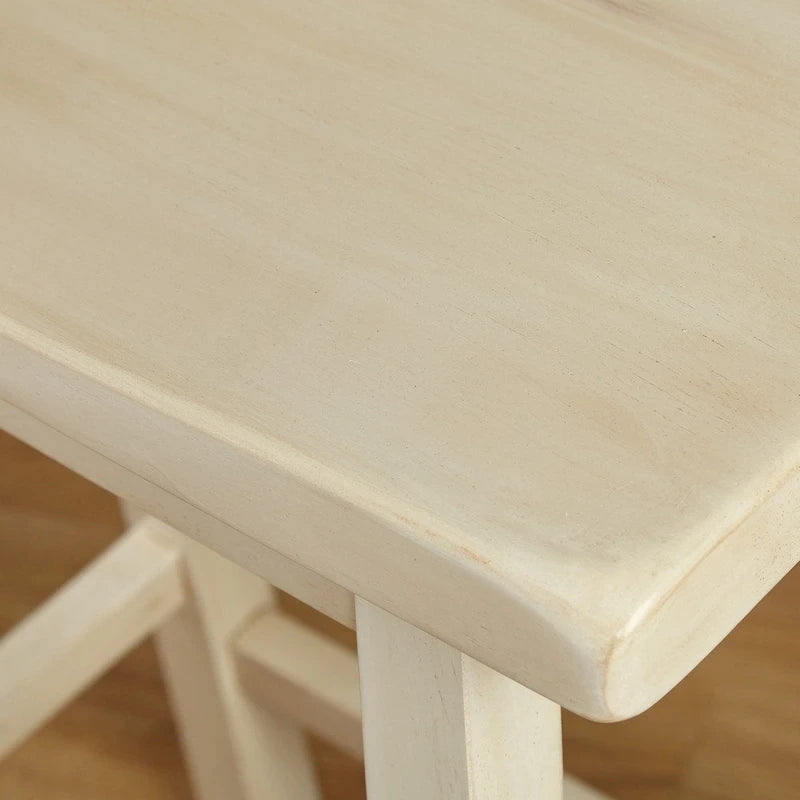 Tabourets de bar à hauteur de comptoir Marney Rubberwood de 24 pouces (lot de 2)