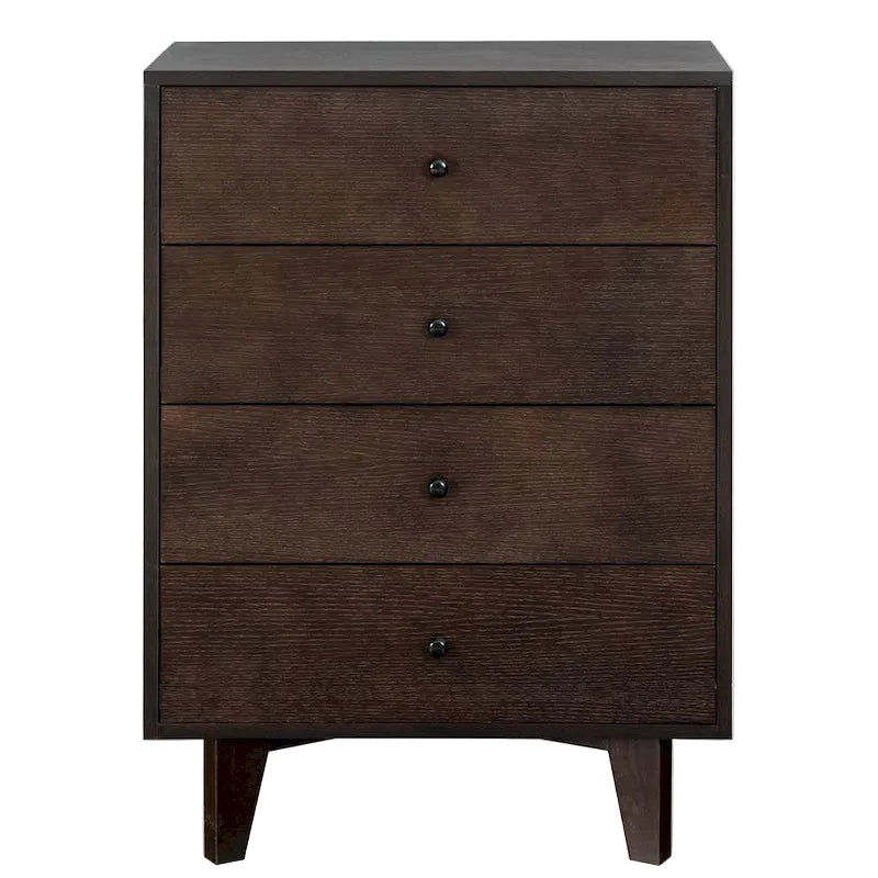 4 drawer dresser with retro round handle