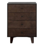 4 drawer dresser with retro round handle