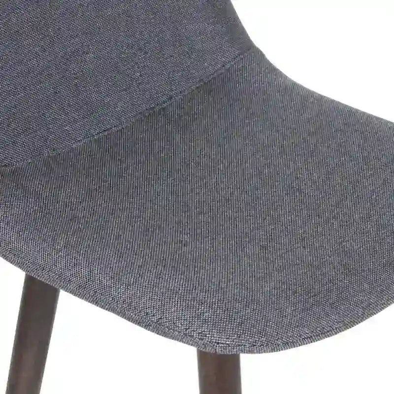 Tabouret de comptoir rembourré en bois massif avec repose-pieds par