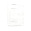 5 Drawer Chest Dresser w/High Gloss Drawers Chest With Light Storage