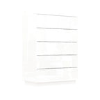 5 Drawer Chest Dresser w/High Gloss Drawers Chest With Light Storage