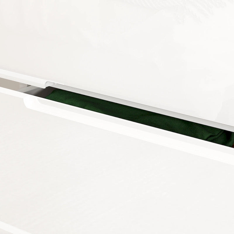 5 Drawer Chest Dresser w/High Gloss Drawers Chest With Light Storage