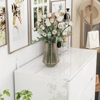 5 Drawer Chest Dresser w/High Gloss Drawers Chest With Light Storage