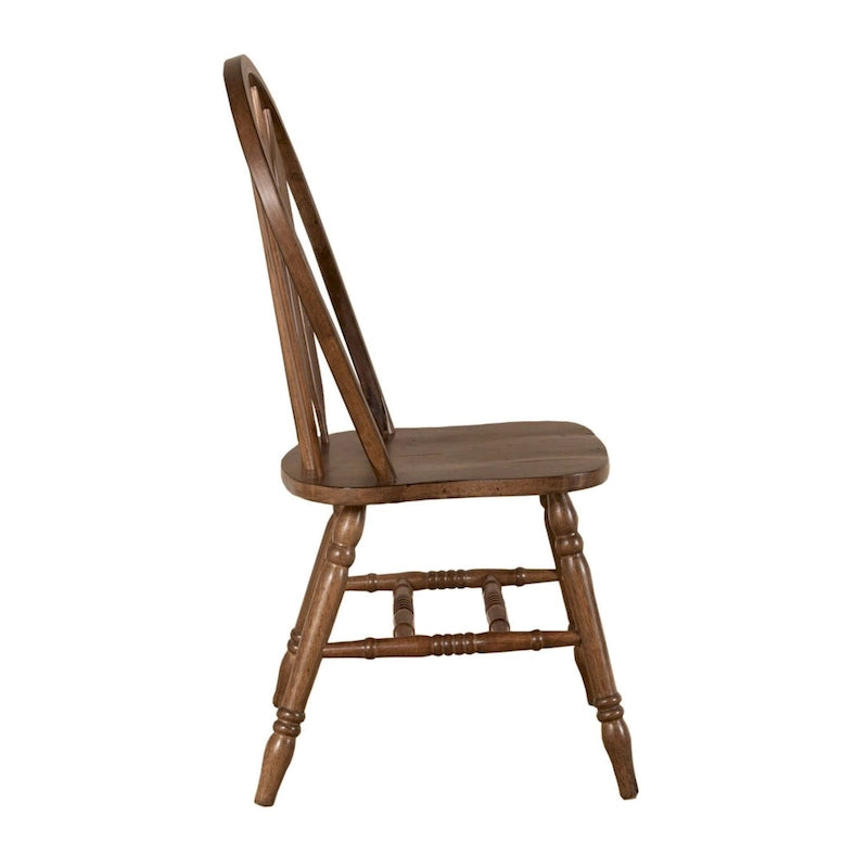 Chaise de salle à manger Windsor Carolina Crossing au fini miel antique (lot de 2)