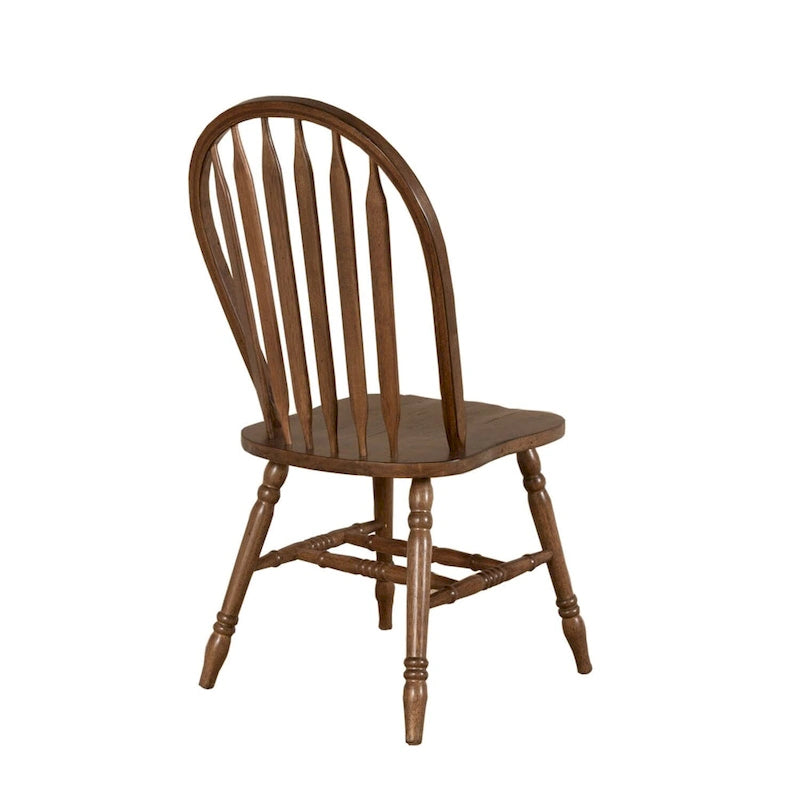 Chaise de salle à manger Windsor Carolina Crossing au fini miel antique (lot de 2)