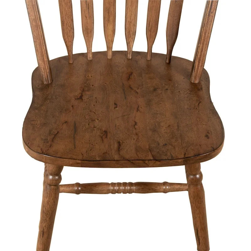 Chaise de salle à manger Windsor Carolina Crossing au fini miel antique (lot de 2)