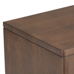 Meuble bas de rangement mi-siècle moderne en BOIS MASSIF Pearson de 76 cm de large - 76 larg. x 36 prof. x 79 haut. (cm)