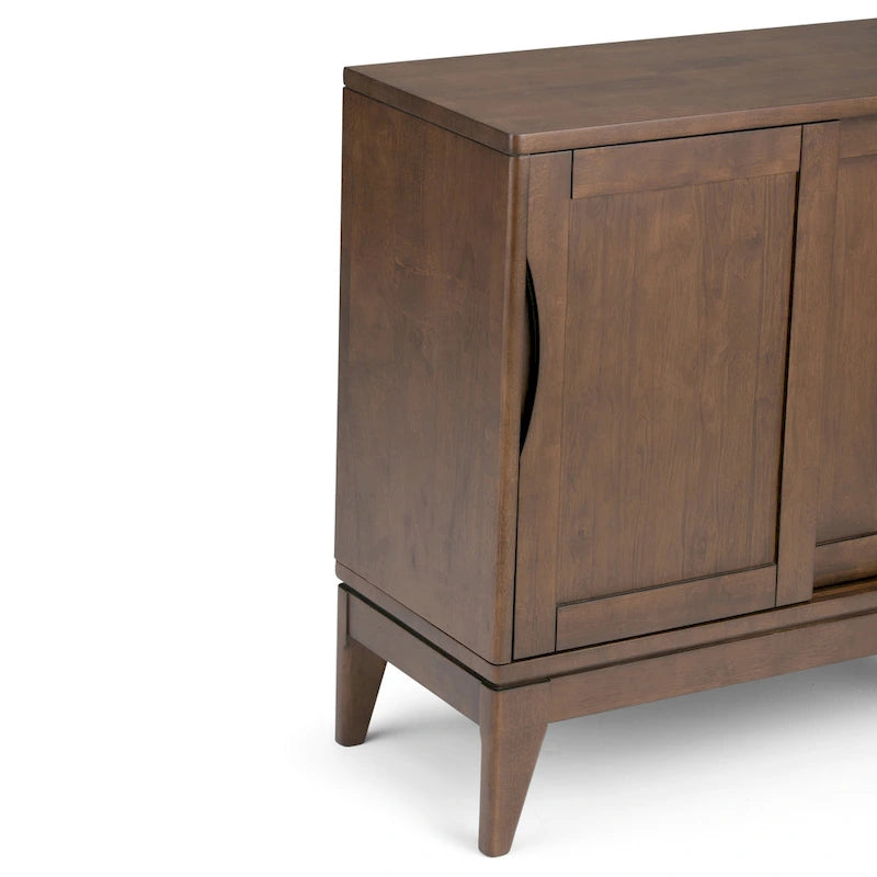 Meuble bas de rangement mi-siècle moderne en BOIS MASSIF Pearson de 76 cm de large - 76 larg. x 36 prof. x 79 haut. (cm)