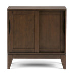 Meuble bas de rangement mi-siècle moderne en BOIS MASSIF Pearson de 76 cm de large - 76 larg. x 36 prof. x 79 haut. (cm)