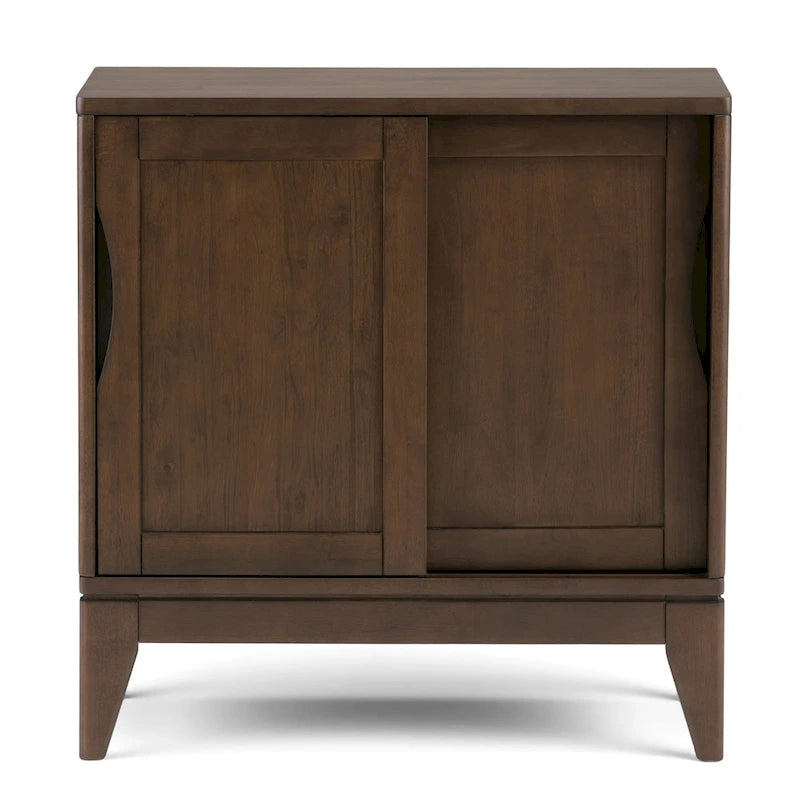 Meuble bas de rangement mi-siècle moderne en BOIS MASSIF Pearson de 76 cm de large - 76 larg. x 36 prof. x 79 haut. (cm)