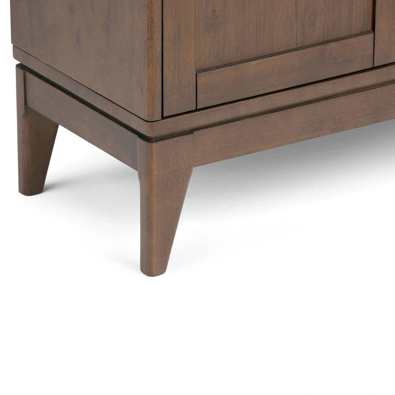 Meuble bas de rangement mi-siècle moderne en BOIS MASSIF Pearson de 76 cm de large - 76 larg. x 36 prof. x 79 haut. (cm)