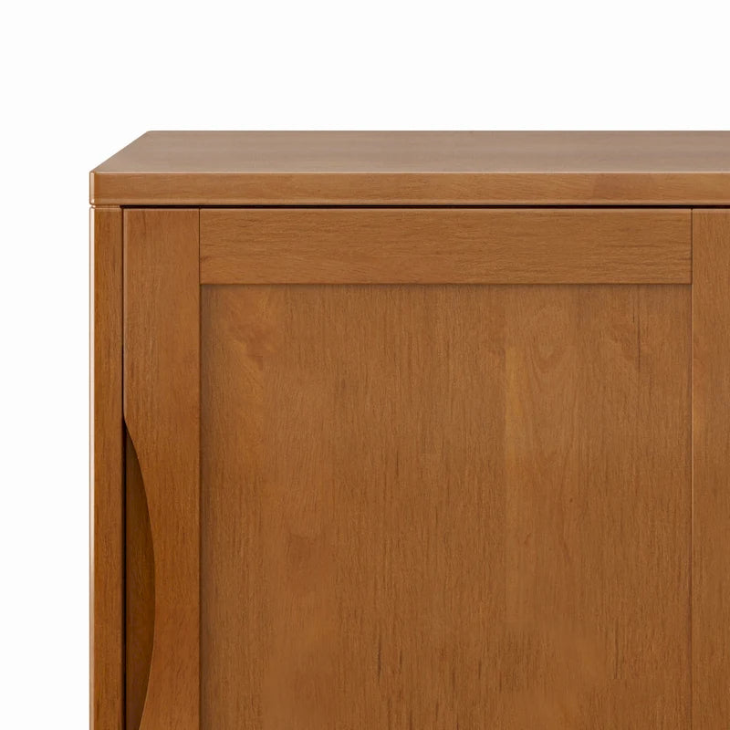 Meuble bas de rangement mi-siècle moderne en BOIS MASSIF Pearson de 76 cm de large - 76 larg. x 36 prof. x 79 haut. (cm)