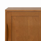 Meuble bas de rangement mi-siècle moderne en BOIS MASSIF Pearson de 76 cm de large - 76 larg. x 36 prof. x 79 haut. (cm)