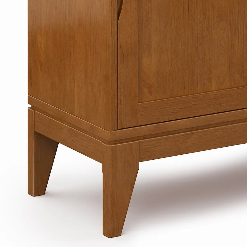 Meuble bas de rangement mi-siècle moderne en BOIS MASSIF Pearson de 76 cm de large - 76 larg. x 36 prof. x 79 haut. (cm)