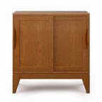 Meuble bas de rangement mi-siècle moderne en BOIS MASSIF Pearson de 76 cm de large - 76 larg. x 36 prof. x 79 haut. (cm)